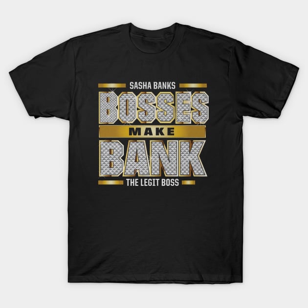 Sasha Banks Bosses Make Bank T-Shirt by MunMun_Design